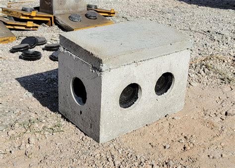 septic tank distribution box or tees|concrete distribution box near me.